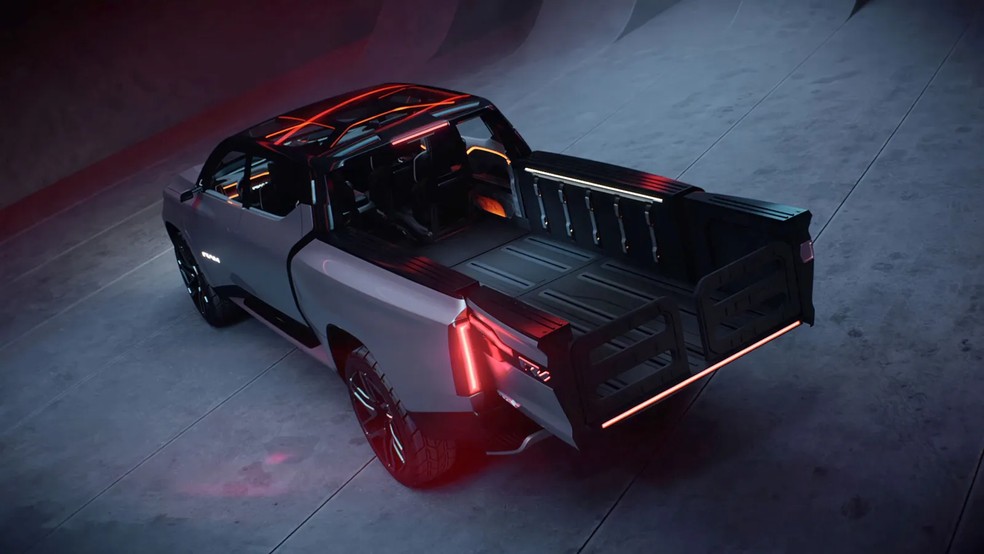 A Ram lançou sua primeira picape elétrica na CES 2023 — Foto: Ram
