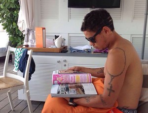 Curtindo as férias: Carlos Eduardo vai a Miami ver partida do Heat