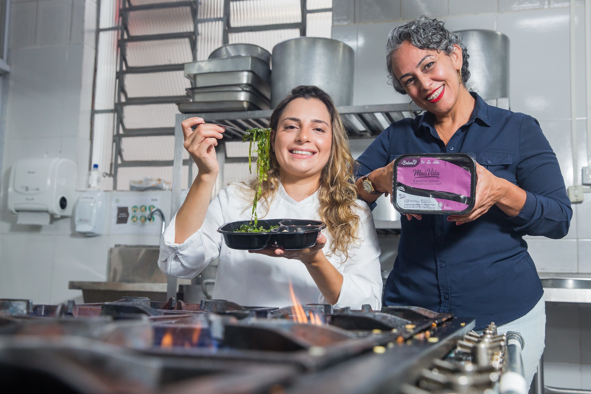 Adelia Nunes e Gizely Rocha são sócias da Mais Vida Alimentos (Foto: Ricardo Matsukawa / Ricardo Yoithi Matsukawa - ME)
