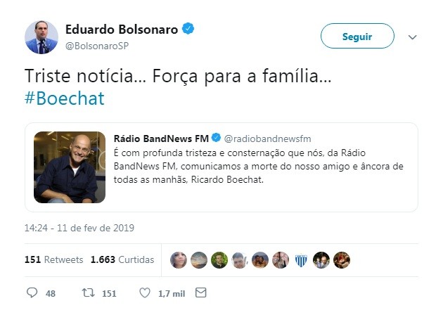 Eduardo Bolsonaro (Foto: Reprodução)