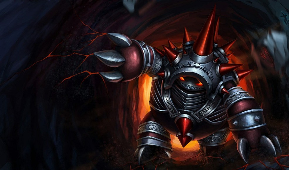 Referência ao Google Chrome, Rammus Cromo é prateado — Foto: Divulgação/Riot Games