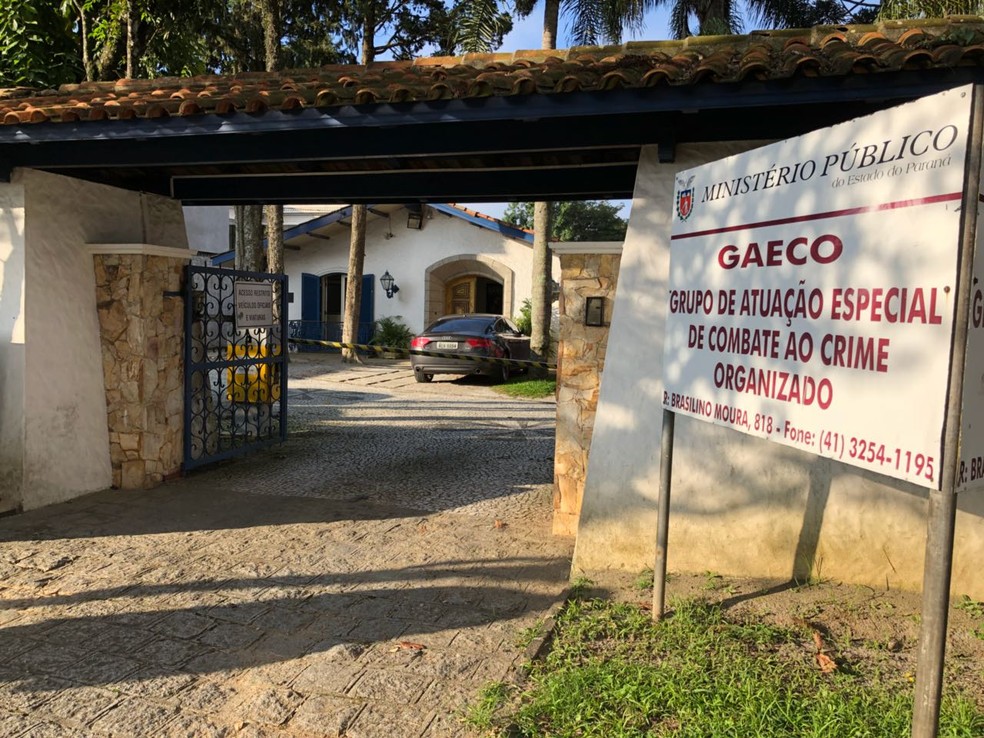 Gaeco apoiou a operação deflagrada nesta quinta-feira (5) pelo MP-PR em Araucária (Foto: Weliton Martins/RPC)