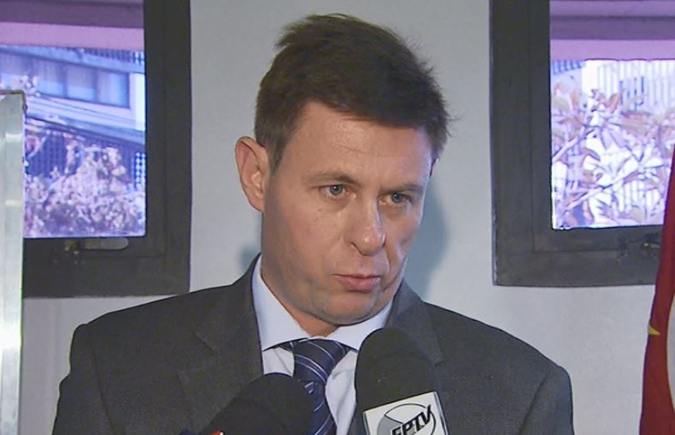 O promotor de JustiÃ§a de Araraquara (SP) Marcel Zanin Bombardi â Foto: Arquivo EPTV