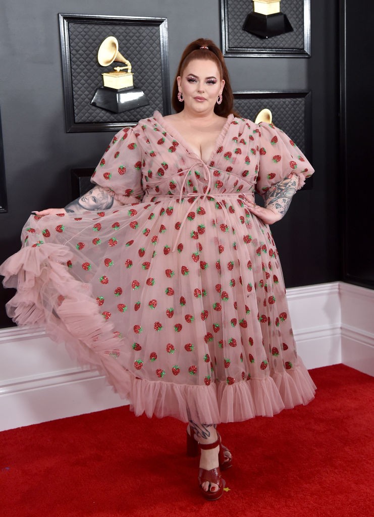 LOS ANGELES, CALIFORNIA - JANUARY 26: Tess Holliday attends the 62nd Annual GRAMMY Awards at Staples Center on January 26, 2020 in Los Angeles, California. (Photo by Axelle/Bauer-Griffin/FilmMagic) (Foto: FilmMagic)
