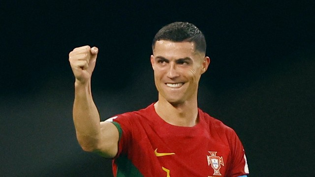 Cristiano Ronaldo comemora gol em Portugal x Gana