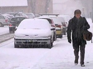 Neve na Europa (Foto: Reprodução Globo News)