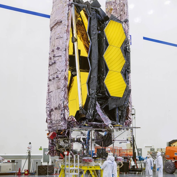 James Webb Space Telescope (JWST) será lançado em dezembro e promete revolucionar a história cósmica  (Foto: NASA/Chris Gunn)