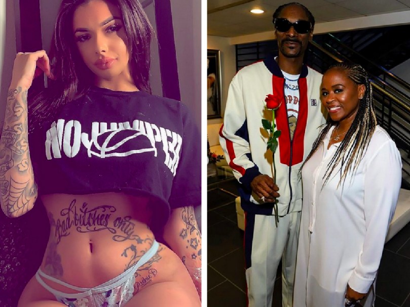 A modelo e influenciadora Celina Powell  e o rapper Snoop Dogg com a esposa (Foto: Instagram)