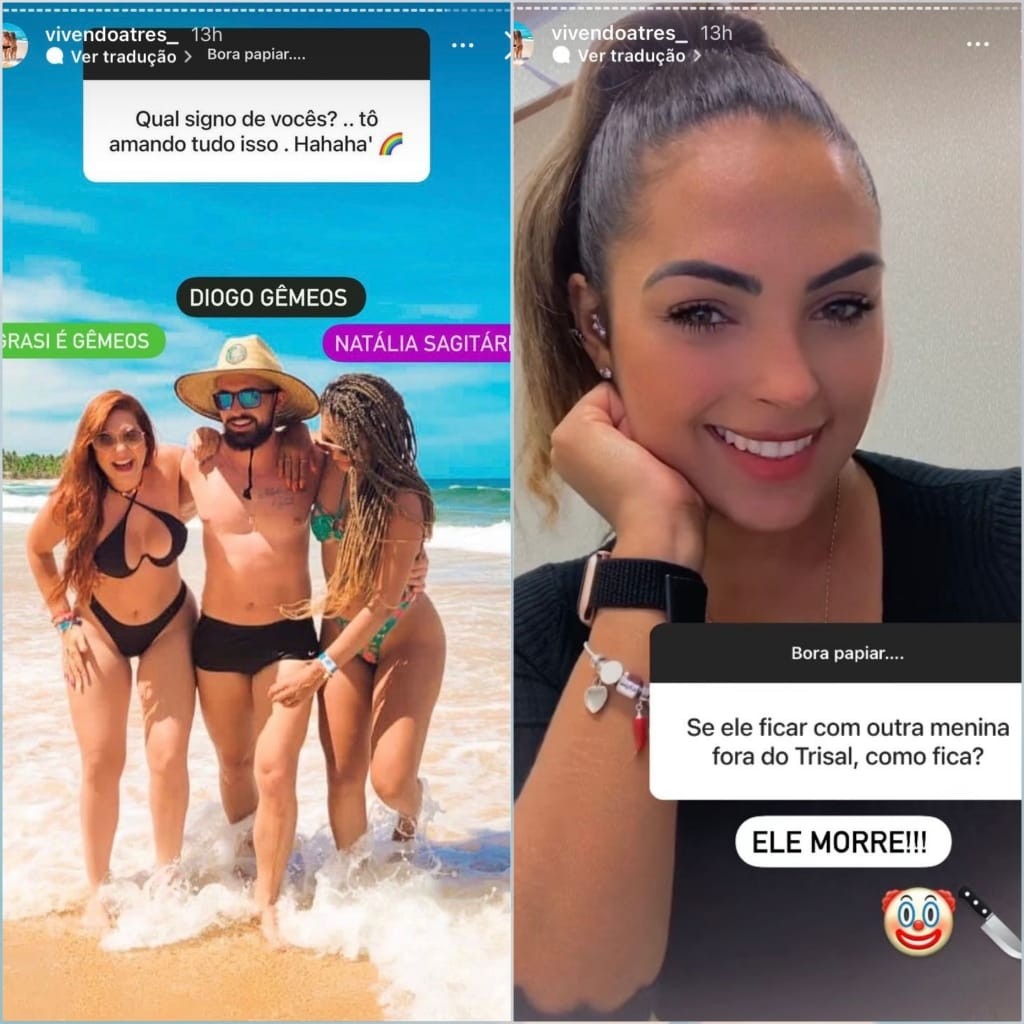 Signo, ciúmes e divisão na cama: Veja curiosidades reveladas pelo trisal do Tocantins nas redes sociais