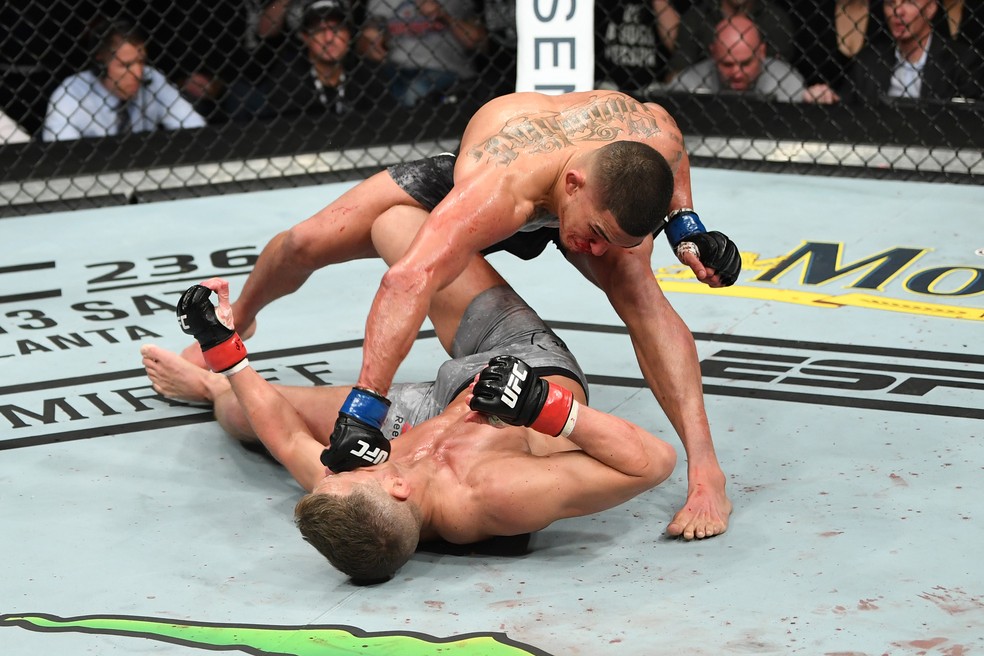 Anthony Pettis apagou Stephen Thompson na luta principal do UFC Nashville â?? Foto: Getty Images