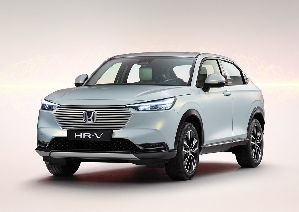 Revitalização do Honda HR-V, com versão híbrida, deve desembarcar por aqui apenas no segundo semestre de 2022 — Foto: Divulgação