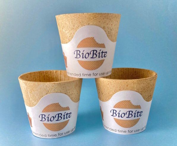 Copo comestível de café da BioBite (Foto: Divulgação)