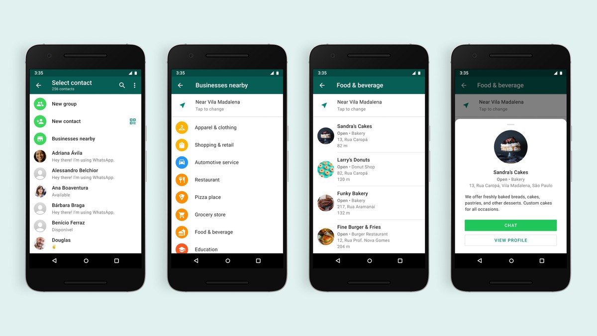 WhatsApp testa opção para buscar telefones de negócios em São Paulo | Tecnologia