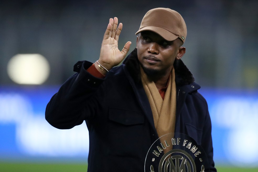 Samuel Eto'o é o atual presidente da Federação de Futebol de Camarões — Foto: Getty Images