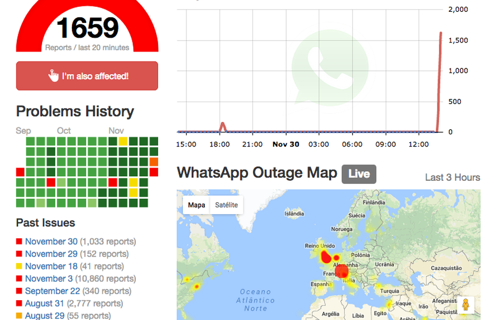 Site mostra mais de mil reclama&ccedil;&otilde;es sobre WhatsApp (Foto: Reprodu&ccedil;&atilde;o)