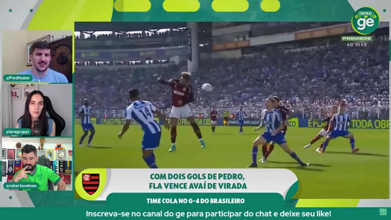 Central do GE analisa a fase do Flamengo e momento do Pedro