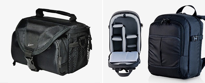 Cases e mochilas para câmeras ajudam a proteger o equipamento durante seu transporte (Foto: Reprodução/Leadership e ALHVA)