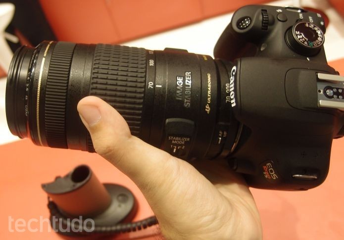 Câmera DSLR EOS Rebel T5, da Canon (Foto: Pedro Zambarda/TechTudo)