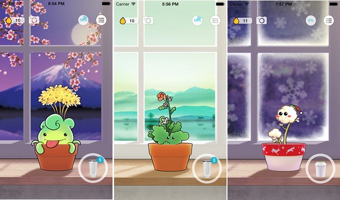 Plant Nanny é um app que ajuda usuário a se hidratar de maneira descontraída (Foto: Divulgação/App Store)