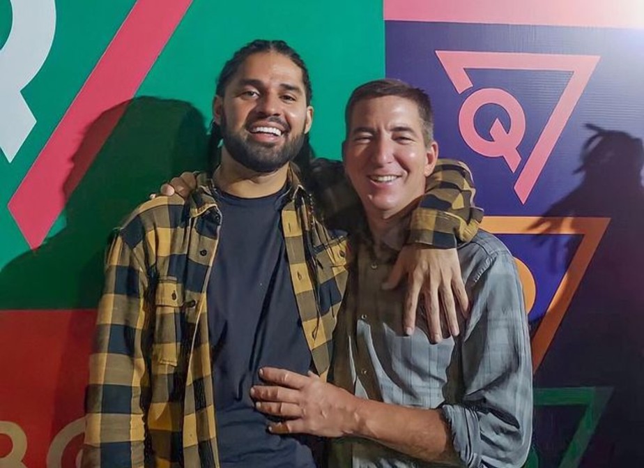 David Miranda e o marido, Glenn Greenwald