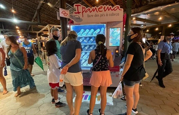 Vending machine da Grendene, operada pela Casa Group (Foto: Divulgação)