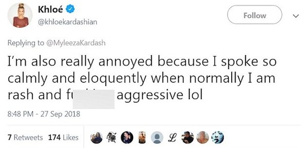 As críticas de Khloé Kardashian aos comentários racistas contra sua filha nas redes sociais (Foto: Twitter)