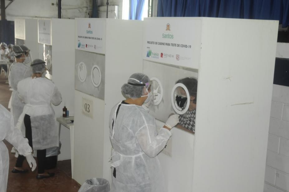 Santos amplia testagem de Covid-19 para todos os públicos a partir desta segunda