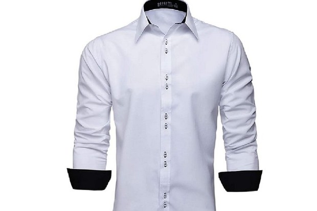 A camisa social Born é feita de 60% algodão e 40% de poliéster (Foto: Reprodução/Amazon)