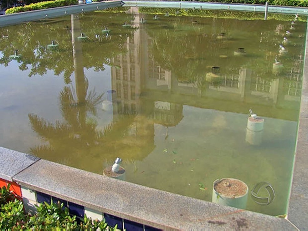 Dengue em praças de Cuiabá — Foto: Reprodução/TVCA