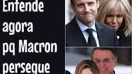 Bolsonaro ironiza esposa de Macron: 'NÃ£o humilha. Kkkk' (ReproduÃ§Ã£o)