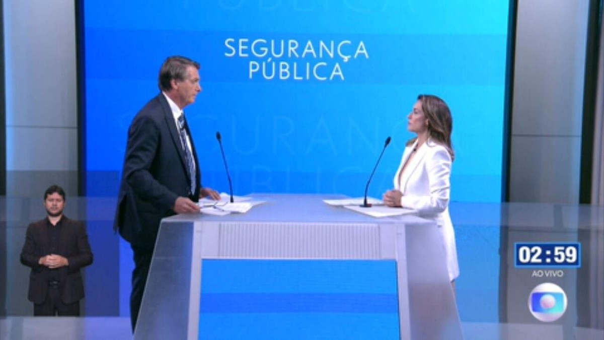 Debate na Globo: Thronicke pergunta a Bolsonaro sobre respeito às eleições; VÍDEO
