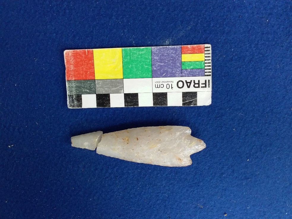 Material encontrado por arqueólogos em Juara (MT) — Foto: Arquivo pessoal