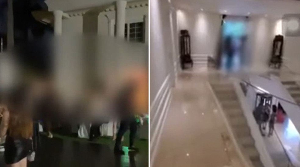 Vídeos mostram festa em SP onde mulheres dizem terem sido 'cobaias' em curso de conquista de 'coaches' estrangeiros em SP — Foto: Reprodução
