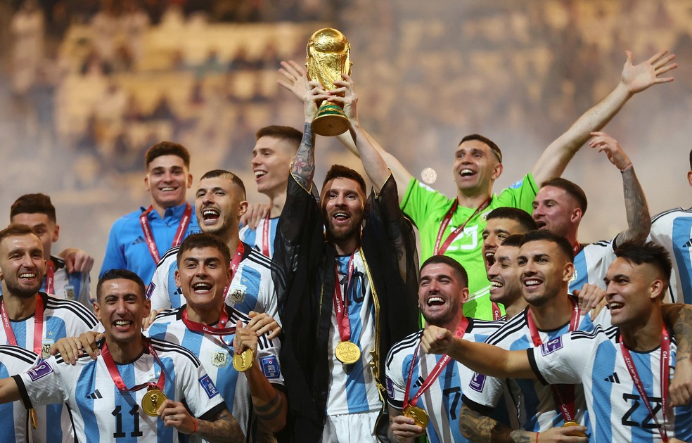 Com seleção liderada por Messi, Argentina aumentou liderança de seleção com mais títulos oficiais — Foto: Reuters
