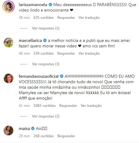 Famosos parabenizam Claudia Raia e Jarbas Homem de Mello pela gravidez (Foto: Reprodução/ instagram)
