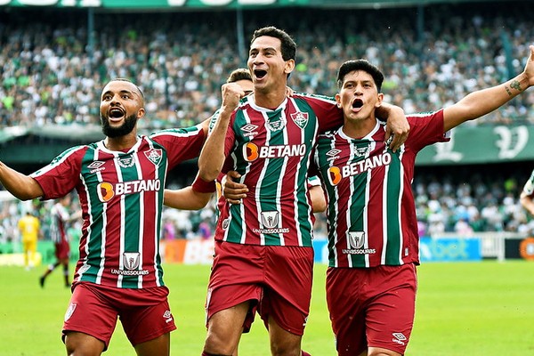 Jogadores do Fluminense comemoram gol (Foto: Mailson Santana/Fluminense FC)