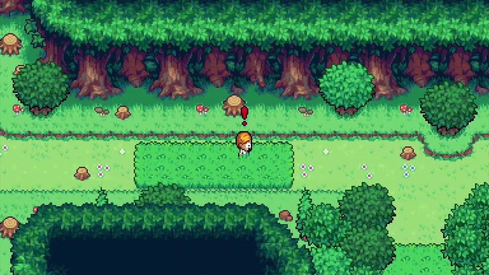 Jogadores exploram o mundo de Coromon no qual as criaturinhas em questão vivem na grama alta — Foto: Divulgação/Freedom Games