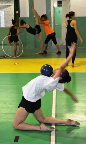 Beleza e plasticidade nos movimentos são ingredientes do esporte (Foto: Tércio Neto/GloboEsporte.com)