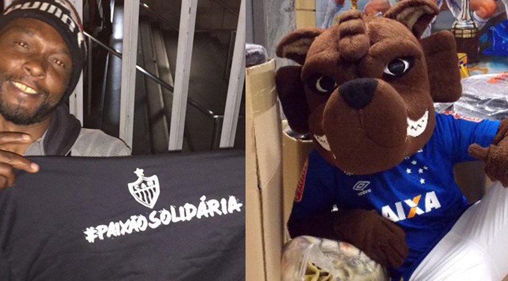 Atlético-MG e Cruzeiro participam de campanhas de doação de agasalho