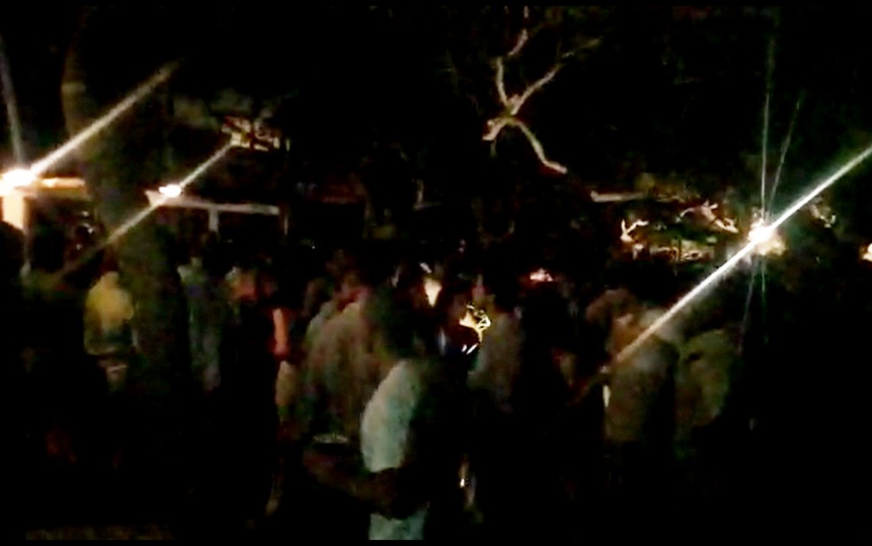 Festa é encerrada pela polícia na casa de Elba Ramalho, em Trancoso — Foto: Divulgação/SSP