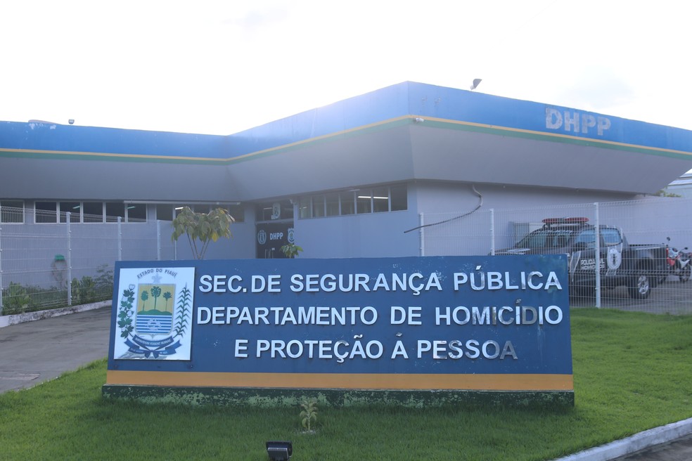 Departamento de Homicídio e Proteção à Pessoa (DHPP) em Teresina — Foto: Lucas Marreiros/G1