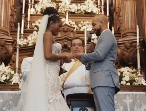 IZA e Sérgio Santos se casam (Foto: Reprodução/Instagram)