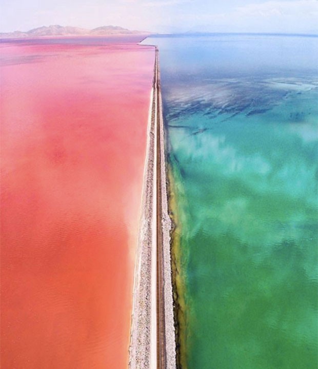 Lago Rosa, em Utah (Foto: Instagram / Logan Davidson)