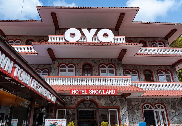 Hotel da empresa no Nepal (Foto: Facebook/Oyo)