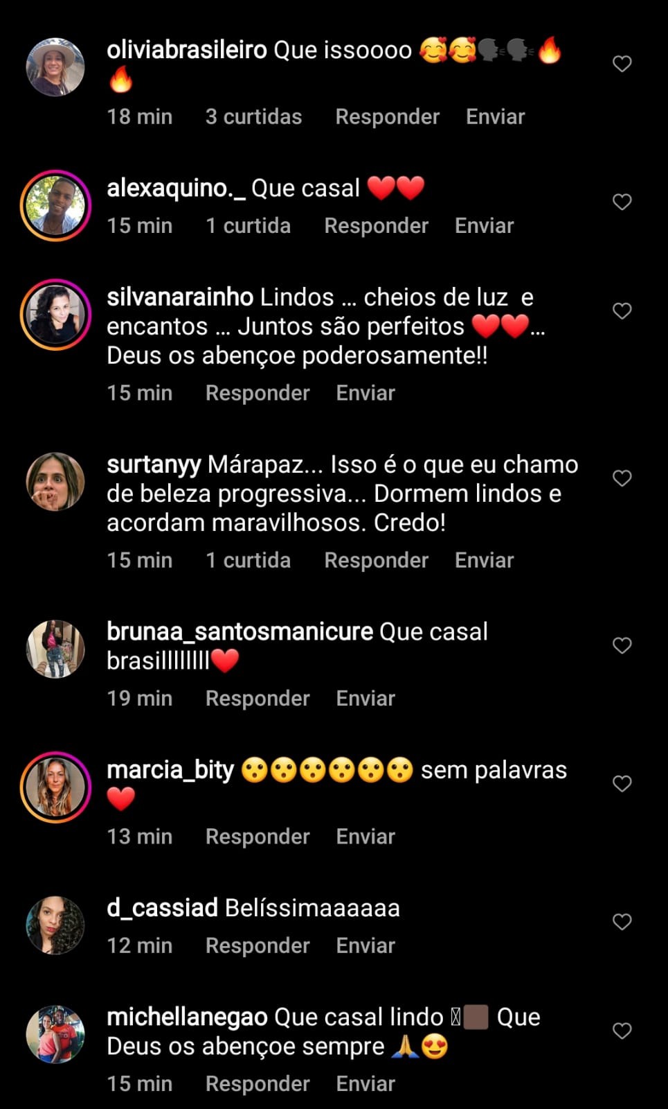 Carol Peixinho e Thiaguinho recebem elogios no Instagram (Foto: Reprodução/Instagram)
