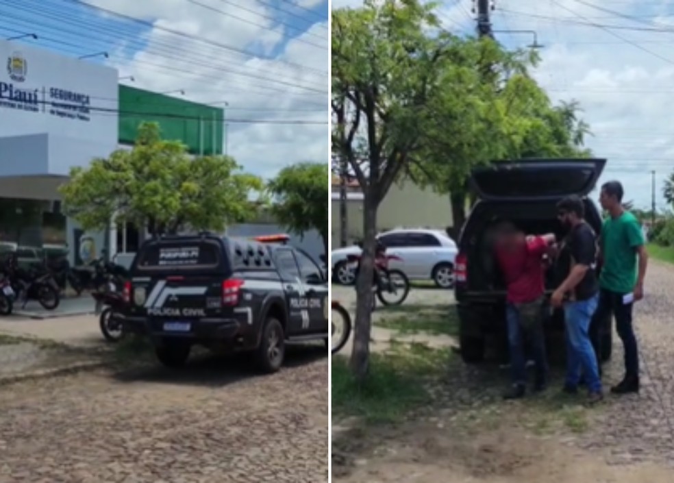 Homem é preso por tentativa de feminicidio em Piripiri, no Piauí — Foto: Reprodução