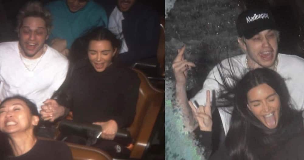 Kim Kardashian e Pete são vistos juntos em parque de diversões na Califórnia (Foto: Internet/Reprodução)