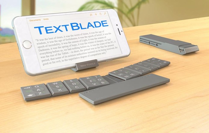 TextBlade funciona com smartphones e tablets Android e iOS e é ultraportátil (Foto: Divulgação/Way Tools)