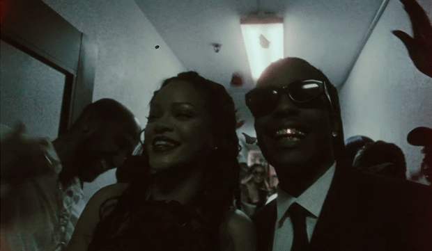 A$AP Rocky e Rihanna (Foto: Reprodução/ Youtube)