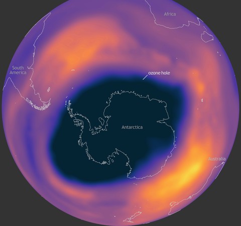 Buraco "tropical" na camada de ozônio é 7 vezes maior que o da Antártida